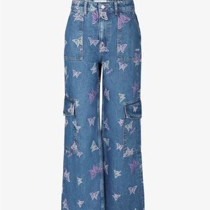 Ganni Denim Angi Cargo Jeans